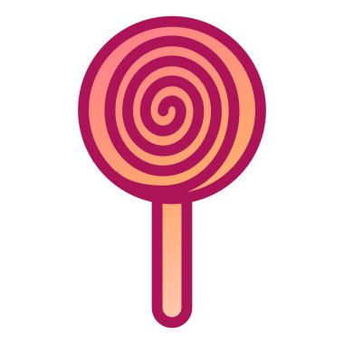 Lolipop vektör çizimi, düz tasarım ögesi