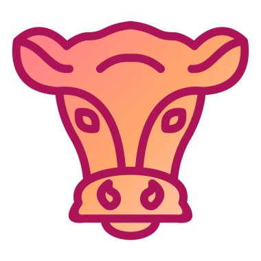 Domuz. Web simgesi basit illüstrasyon