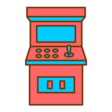 Oyun Konsolu modern ikon vektör çizimi 