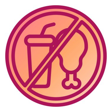 besin simgesi vektör illüstrasyonu yok