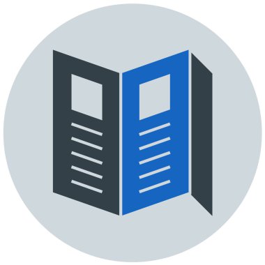 Kütüphane. Web simgesi basit illüstrasyon