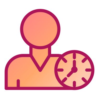 Kolayca düzenleyebilen veya düzenleyebilen zaman yönetimi vektörü simgesi