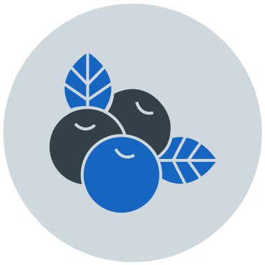 Böğürtlen web ikonu vektör illüstrasyonu 