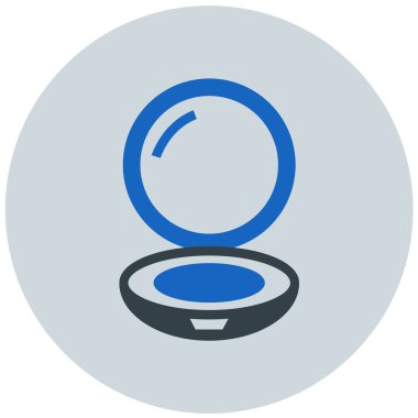 makyaj tozu ikon vektör illüstrasyon tasarımı