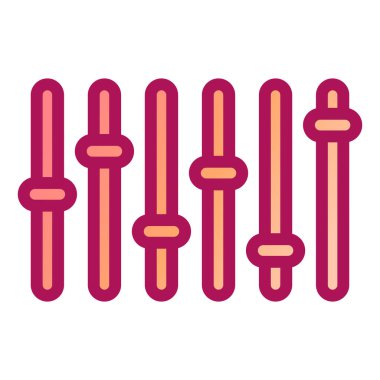 ses eşitleyici simge vektör illüstrasyon tasarımı