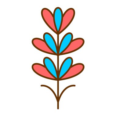 çiçek simgesi vektör illüstrasyon tasarımı