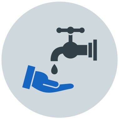 yıkama eller simge vektör çizim