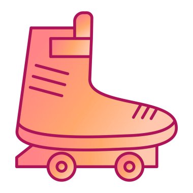 Paten ikonu. Web için kaykay vektör simgelerinin özet çizimi