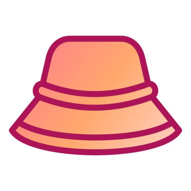 Şapka. Web simgesi basit illüstrasyon