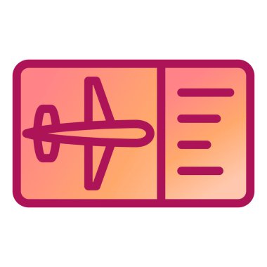 seyahat simgesi vektör çizimi