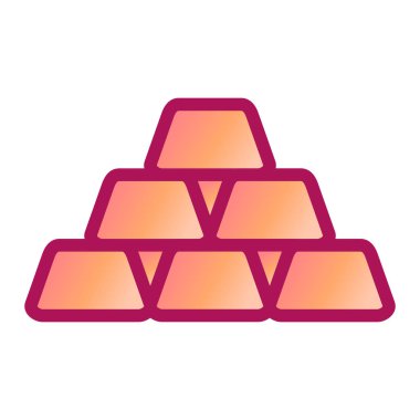 Altın modern ikon vektör illüstrasyonu