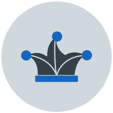 Taç. Web simgesi basit illüstrasyon