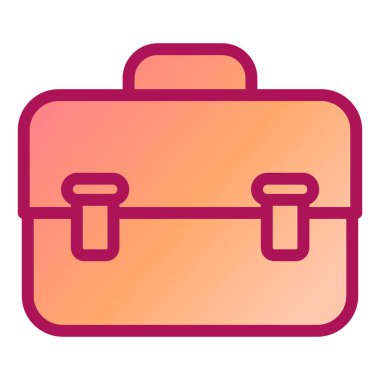 Çanta. Web simgesi basit tasarım