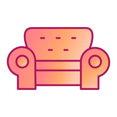 kanepe ikonu vektör illüstrasyonu