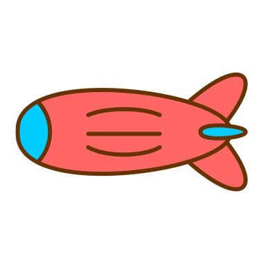 uçak ikonu vektör illüstrasyonu