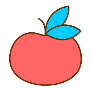 meyve Web simgesi vektör illüstrasyonu 
