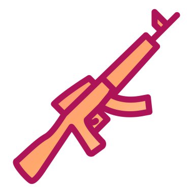 Silah. Web simgesi basit illüstrasyon