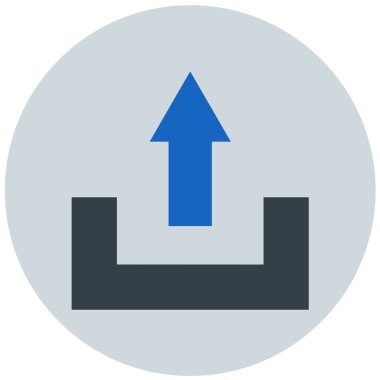 Yükle. Web simgesi basit tasarım