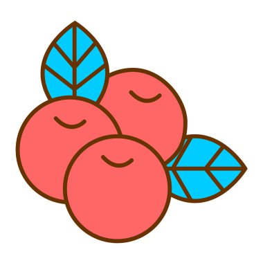 Böğürtlen web ikonu vektör illüstrasyonu 