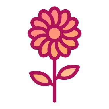 çiçek simgesi vektör illüstrasyonu