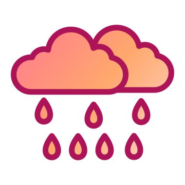 yağmur modern simge vektör illüstrasyonu 