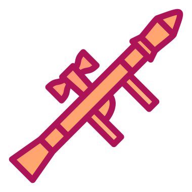 roket ikonu vektör illüstrasyonu