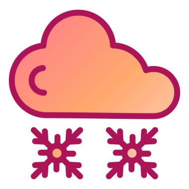 Bulut. Web simgesi basit illüstrasyon