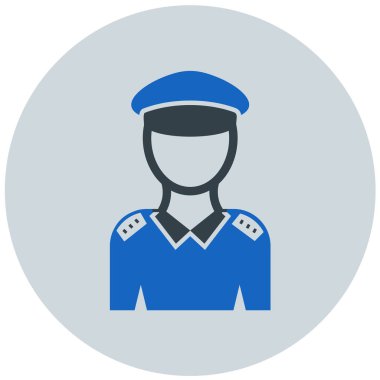 İşçi. Web simgesi basit illüstrasyon