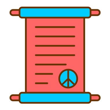 Belge. Web simgesi basit illüstrasyon