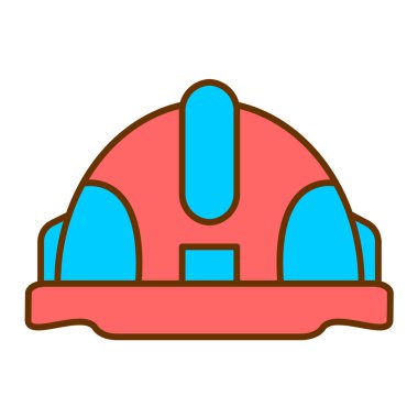 hardhat modern simge vektör illüstrasyonu 