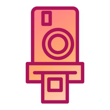 kamera simgesi vektör illüstrasyonu