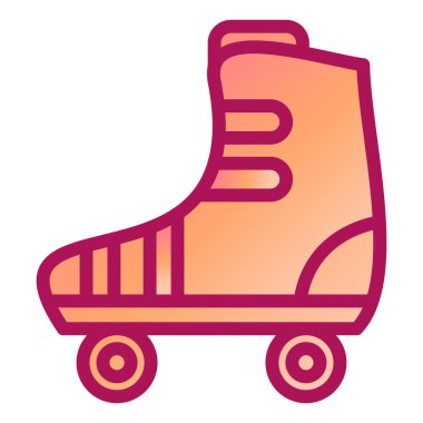 Kaykay. Web simgesi basit illüstrasyon