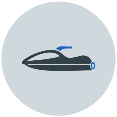 Tekne. Web simgesi basit illüstrasyon