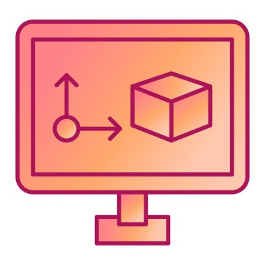 bilgisayar web simgesi basit illüstrasyon