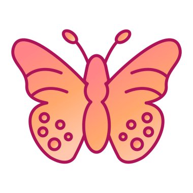 Kelebek modern ikon vektör çizimi
