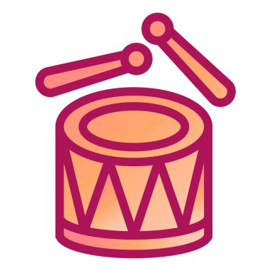 davul simgesi vektör illüstrasyonu