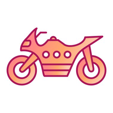 motosiklet simgesi vektör illüstrasyonu
