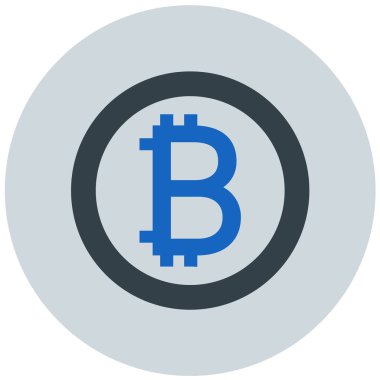 bitcoin. Web simgesi basit illüstrasyon