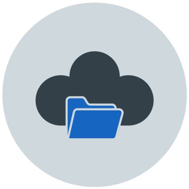 Bulut. Web simgesi basit illüstrasyon