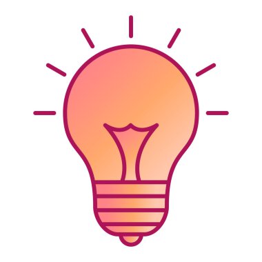 ampul simgesi vektör illüstrasyonu