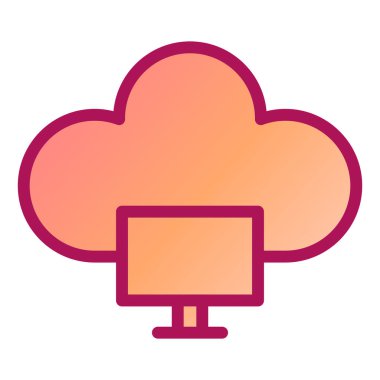 Bulut hesaplama. Web simgesi