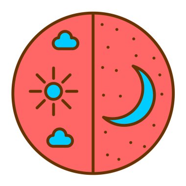 Güneş. Web simgesi basit illüstrasyon