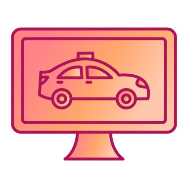 araba servis simgesi vektör illüstrasyonu