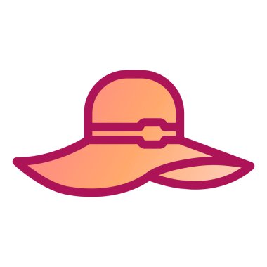 Şapka. Web simgesi basit tasarım