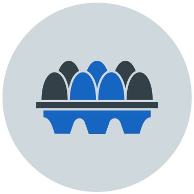 Yumurtalar. Web simgesi basit illüstrasyon