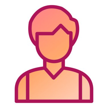 avatar. Web simgesi basit illüstrasyon