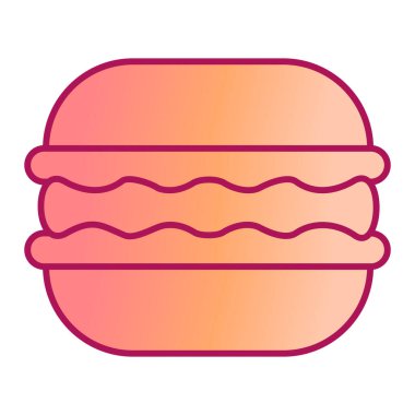 burger simgesi vektör illüstrasyon tasarımı