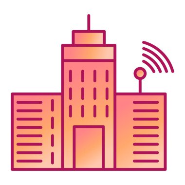 Otelde. Web simgesi basit illüstrasyon