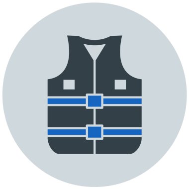 Yelek. Web simgesi basit illüstrasyon