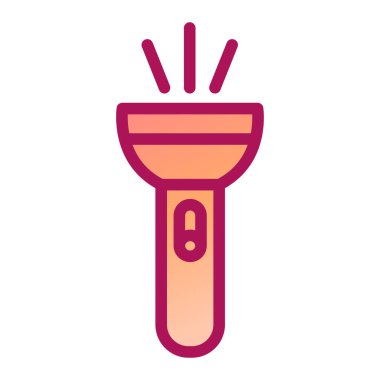 Modern meşale simgesinin vektör illüstrasyonu